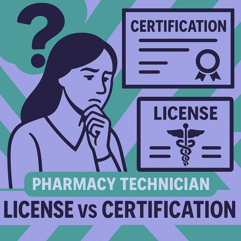 pharmacy tech license vs certification
